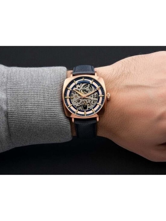 NWT Thomas Earnshaw Moorgate Rose Gold-tone Dial Men\'s Watch